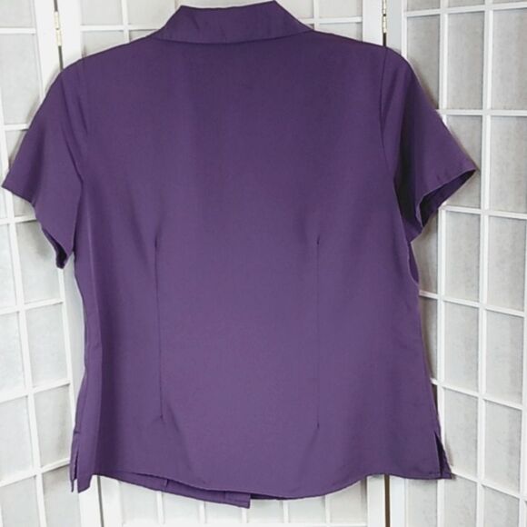 Notations Woman Blouse – Purple – Button Down – Plus 1X - Picture 6 of 8